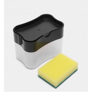 Дозатор для моющего средства с подставкой для губки Soap Pump Sponge оптом в Ангарске